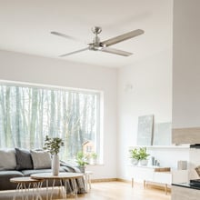 Silver Precision 316 Stainless Steel AC Ceiling Fan
